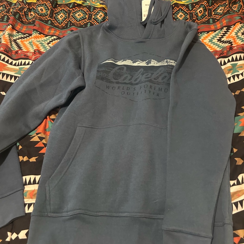 Cabela's Blue Sweatshirt Top